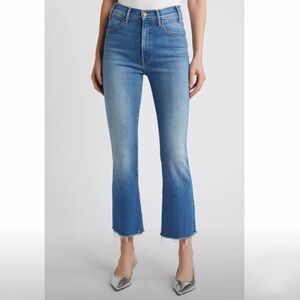 NWT Mother The Hustler Frayed Ankle Jeans denim Sz 25